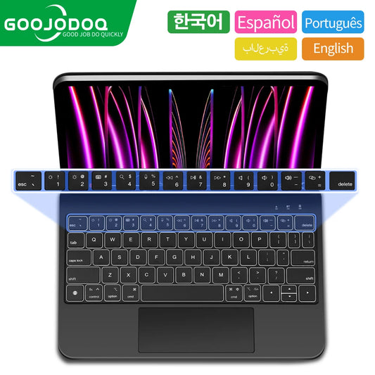 GOOJODOQ Magic Keyboard for iPad Pro 11 12 9 12.9 Air 4 Air 5 for iPad 10th Generation Pro 12 9 6th 5th 4th 3rd Gen Cover Case